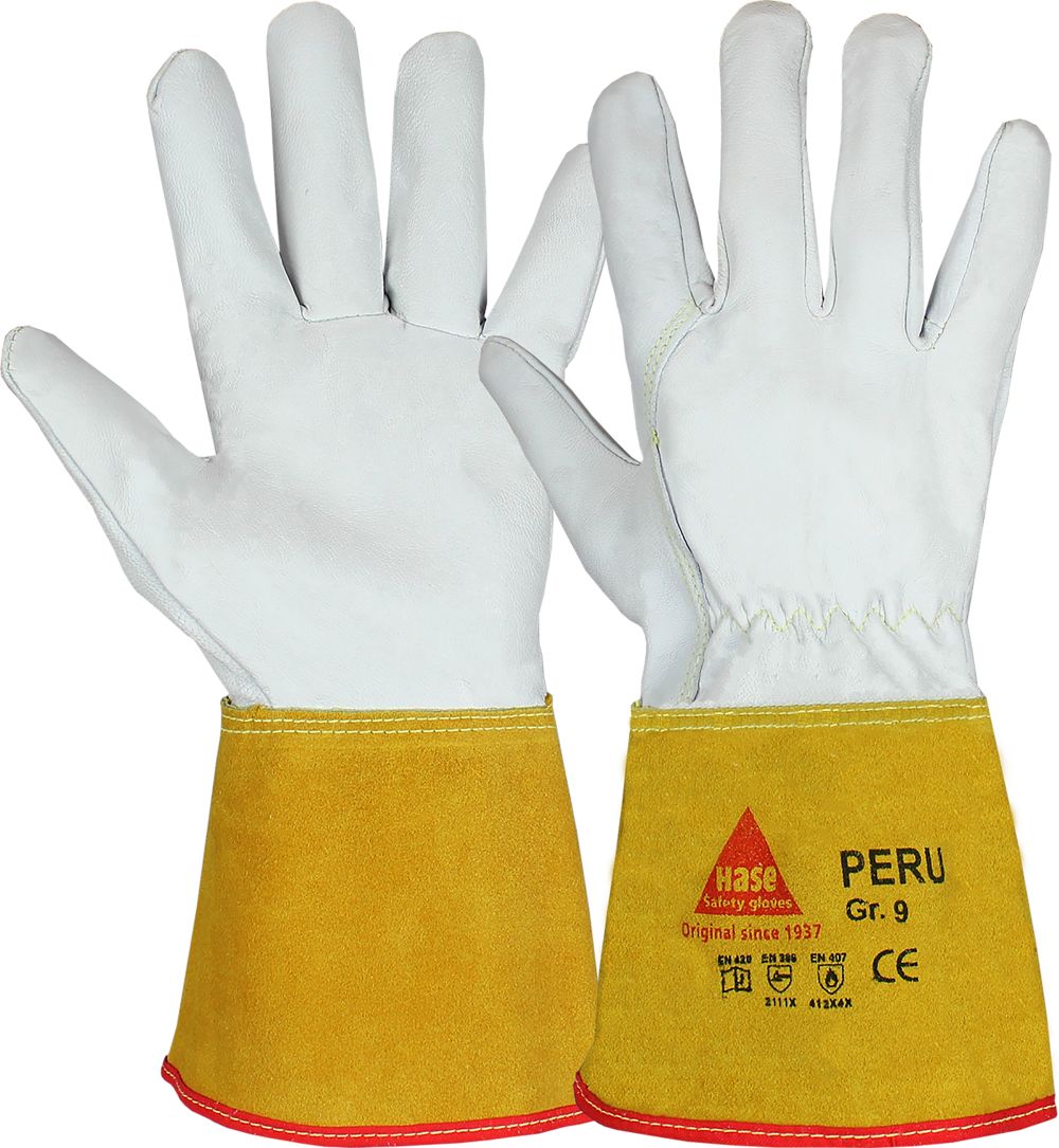 PERU, Hitzeschutzhandschuh aus Ziegennappaleder, Gr. 8-12, Kat. II, EN 388,  EN 407 günstig online kaufen